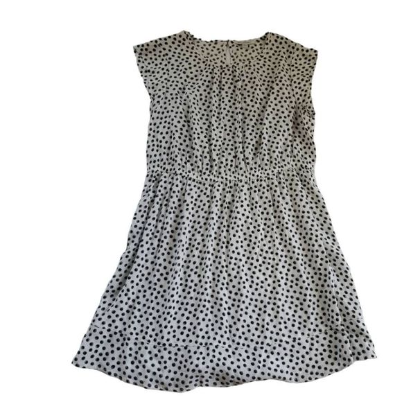 Free Assembly Black and White Polka Dot Dress - Size Large - Picture 1 of 2
